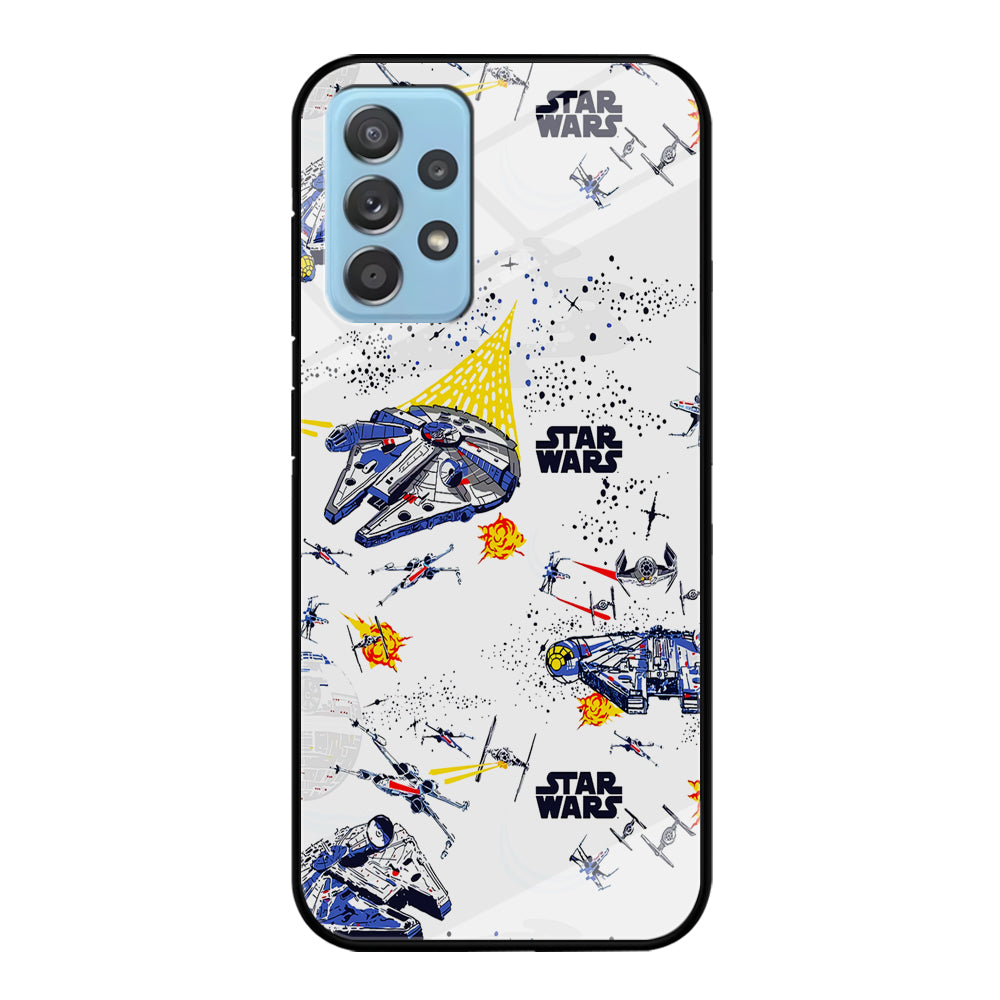 Star Wars Fighter Plane Samsung Galaxy A72 Case-Phone Case-Tempered Glass Case-Altracase