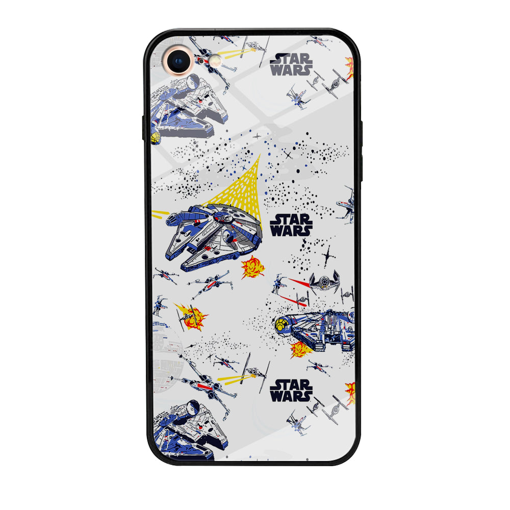 Star Wars Fighter Plane iPhone SE 3 2022 Case-Phone Case-Tempered Glass Case-Altracase