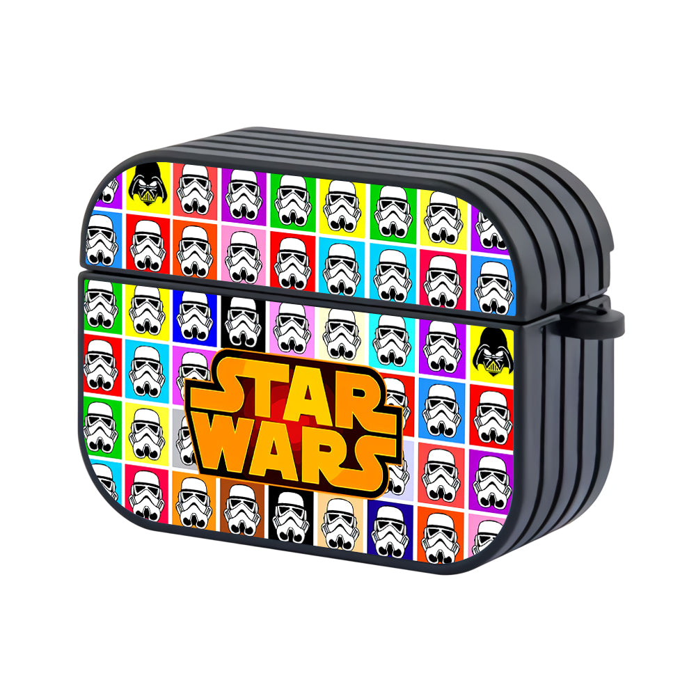 Star Wars Head Colorful Hard Plastic Case Cover For Apple Airpods Pro 2-AirPod Case-Altracase