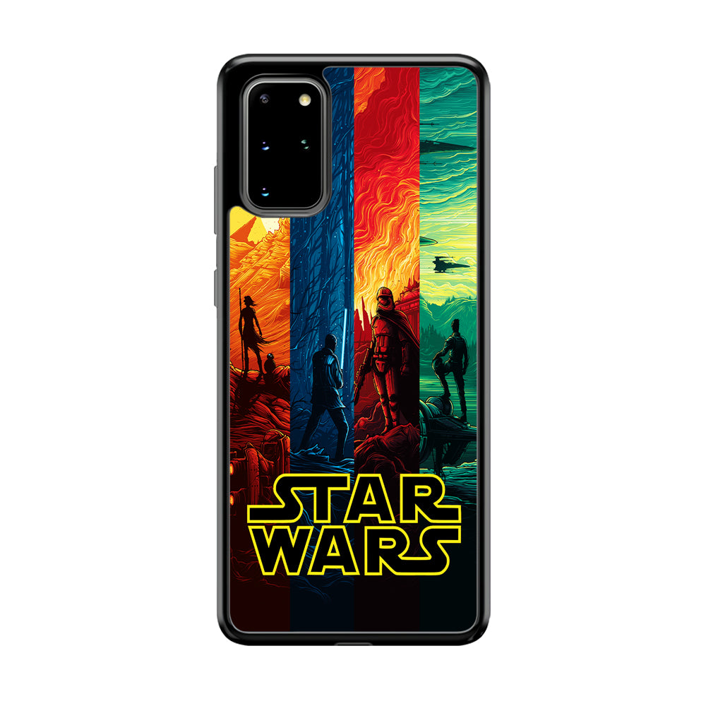 Star Wars Poster Colorful Samsung Galaxy S20 Plus Case-Phone Case-Rubber Black (2D Case)-Altracase