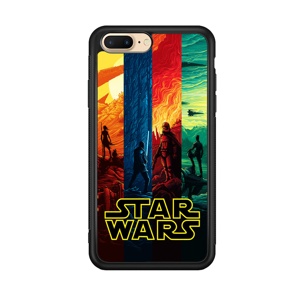 Star Wars Poster Colorful iPhone 8 Plus Case-Phone Case-Rubber Black (2D Case)-Altracase