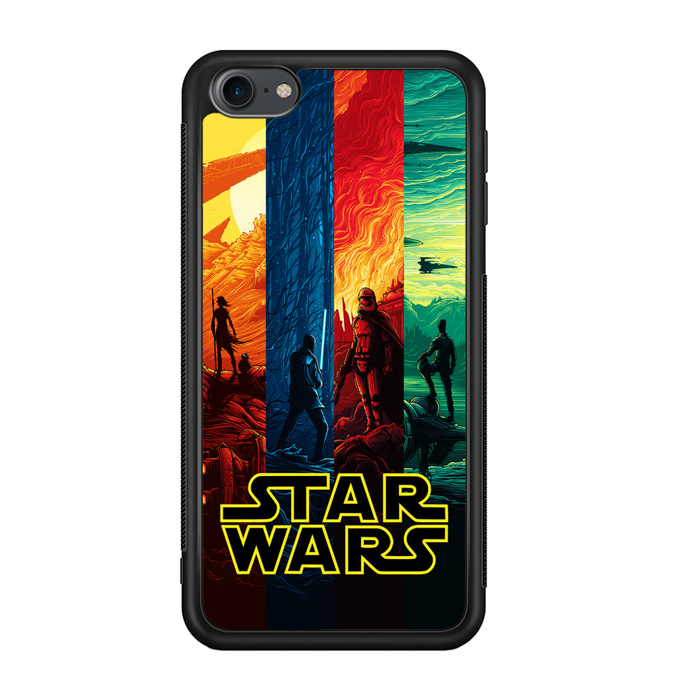 Star Wars Poster Colorful iPod Touch 6 Case-Phone Case-Rubber White (2D Case)-Altracase
