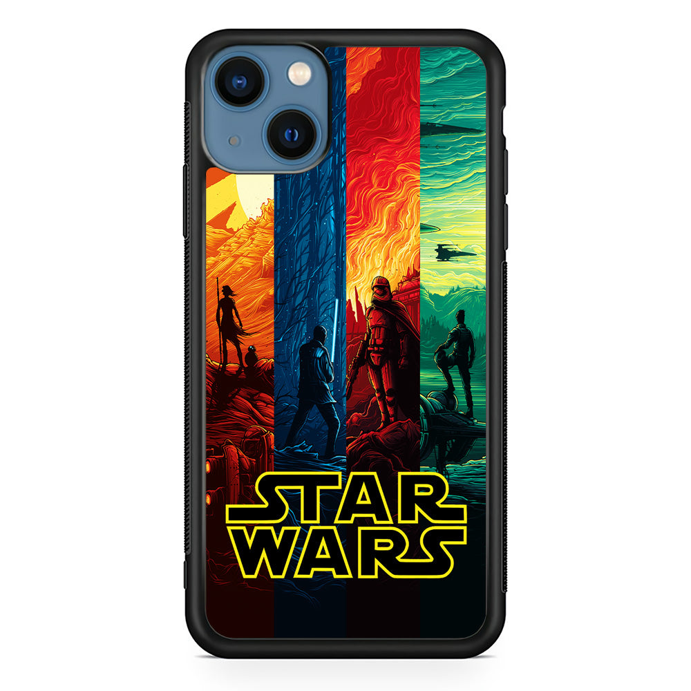 Star Wars Poster Colorful iPhone 13 Mini Case-Phone Case-Rubber Black (2D Case)-Altracase