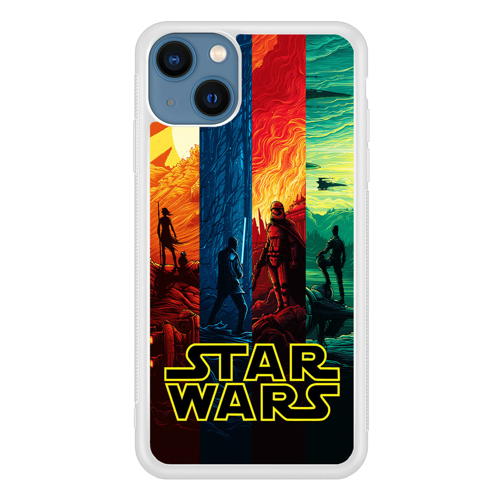 Star Wars Poster Colorful iPhone 13 Mini Case-Phone Case-Rubber White (2D Case)-Altracase