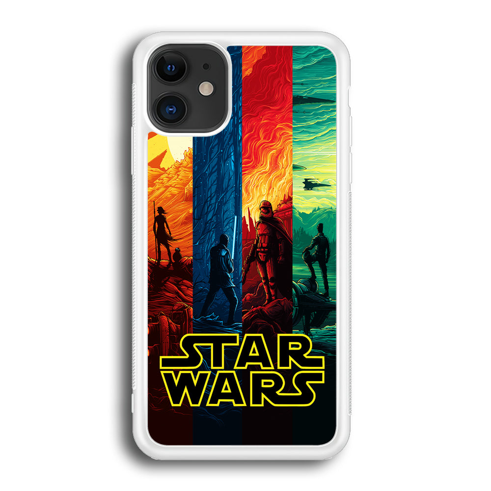 Star Wars Poster Colorful iPhone 12 Mini Case-Phone Case-Rubber White (2D Case)-Altracase