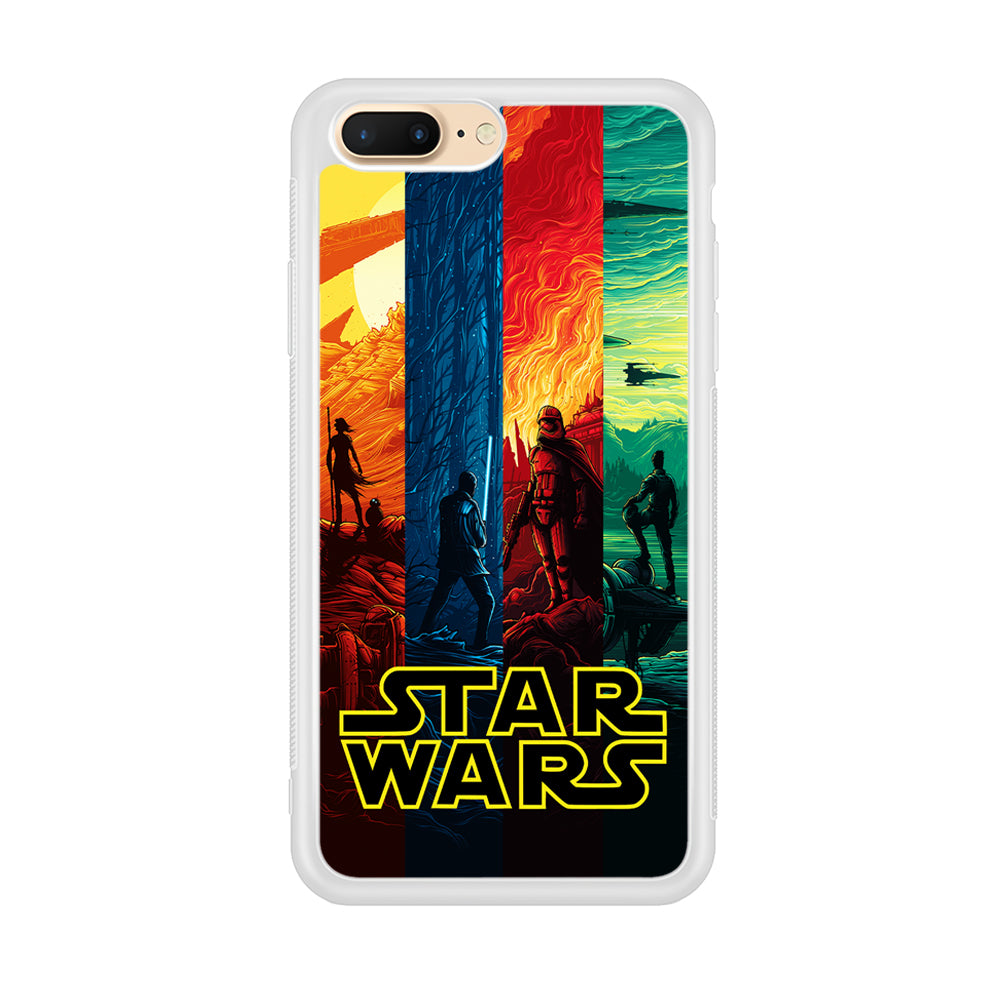 Star Wars Poster Colorful iPhone 8 Plus Case-Phone Case-Rubber White (2D Case)-Altracase