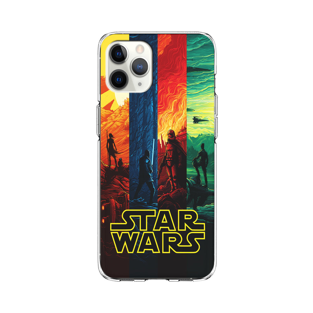 Star Wars Poster Colorful iPhone 11 Pro Max Case-Phone Case-Clear Soft Case-Altracase
