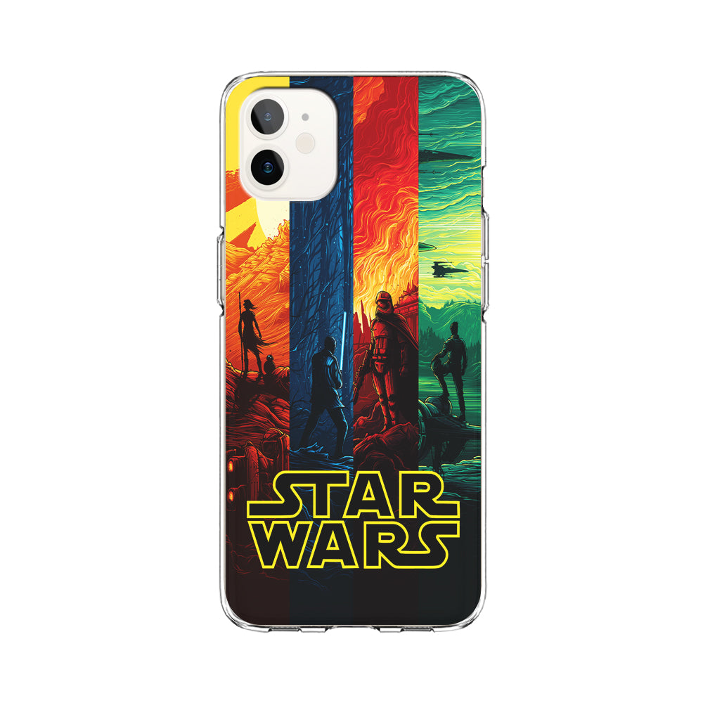 Star Wars Poster Colorful iPhone 11 Case-Phone Case-Clear Soft Case-Altracase