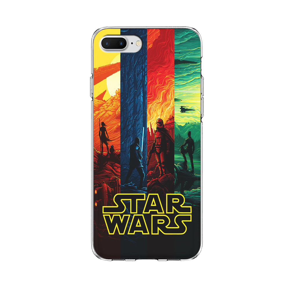 Star Wars Poster Colorful iPhone 8 Plus Case-Phone Case-Clear Soft Case-Altracase