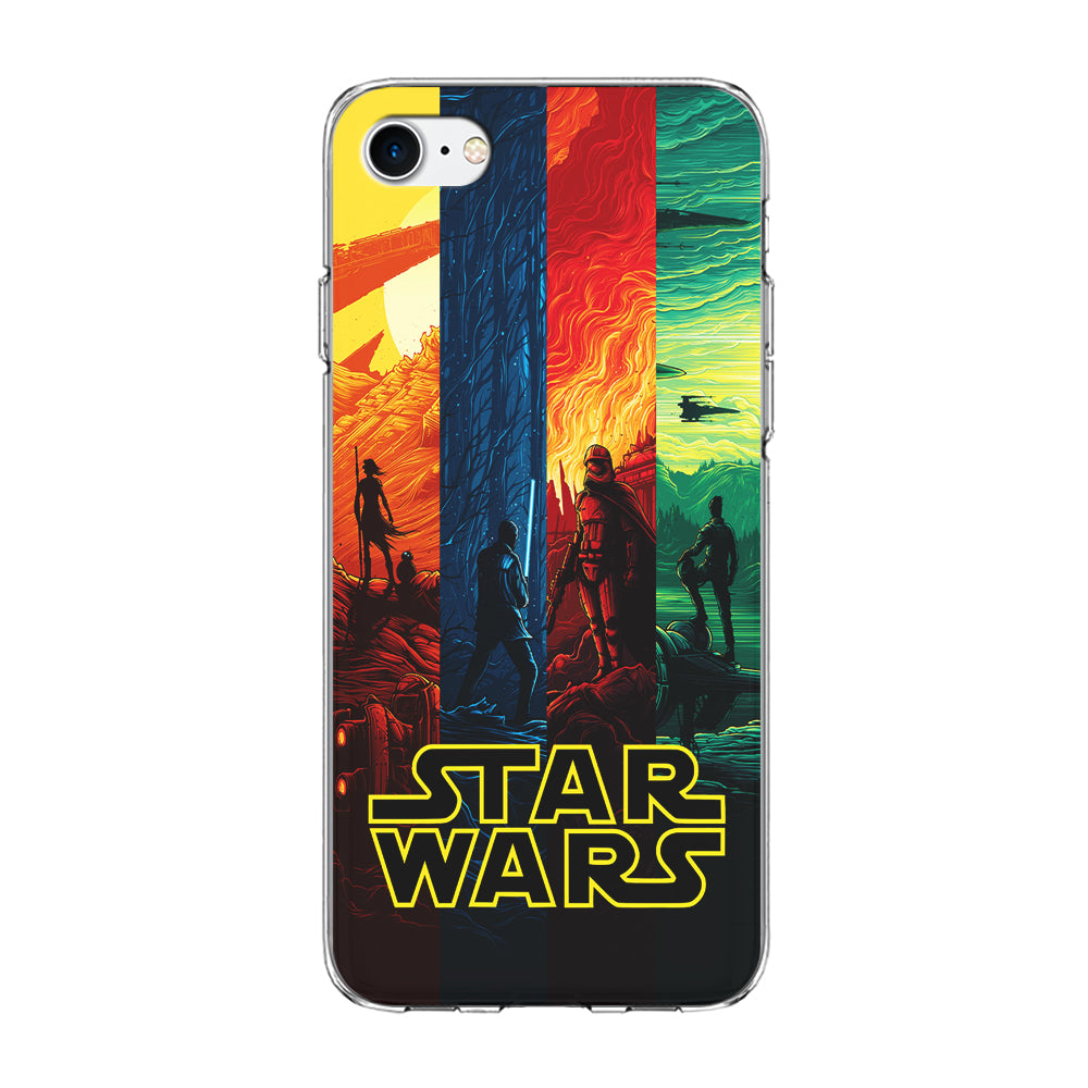 Star Wars Poster Colorful iPhone 8 Case-Phone Case-Clear Soft Case-Altracase