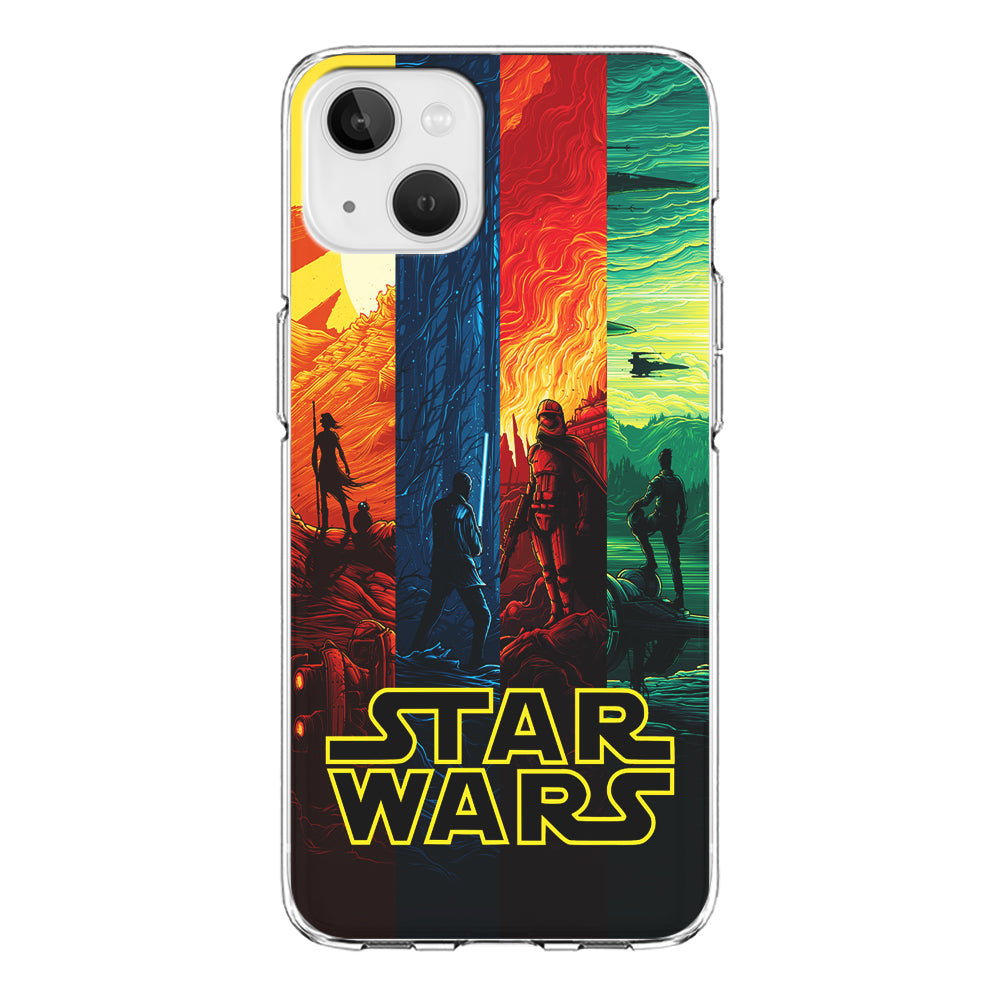 Star Wars Poster Colorful iPhone 13 Mini Case-Phone Case-Clear Soft Case-Altracase