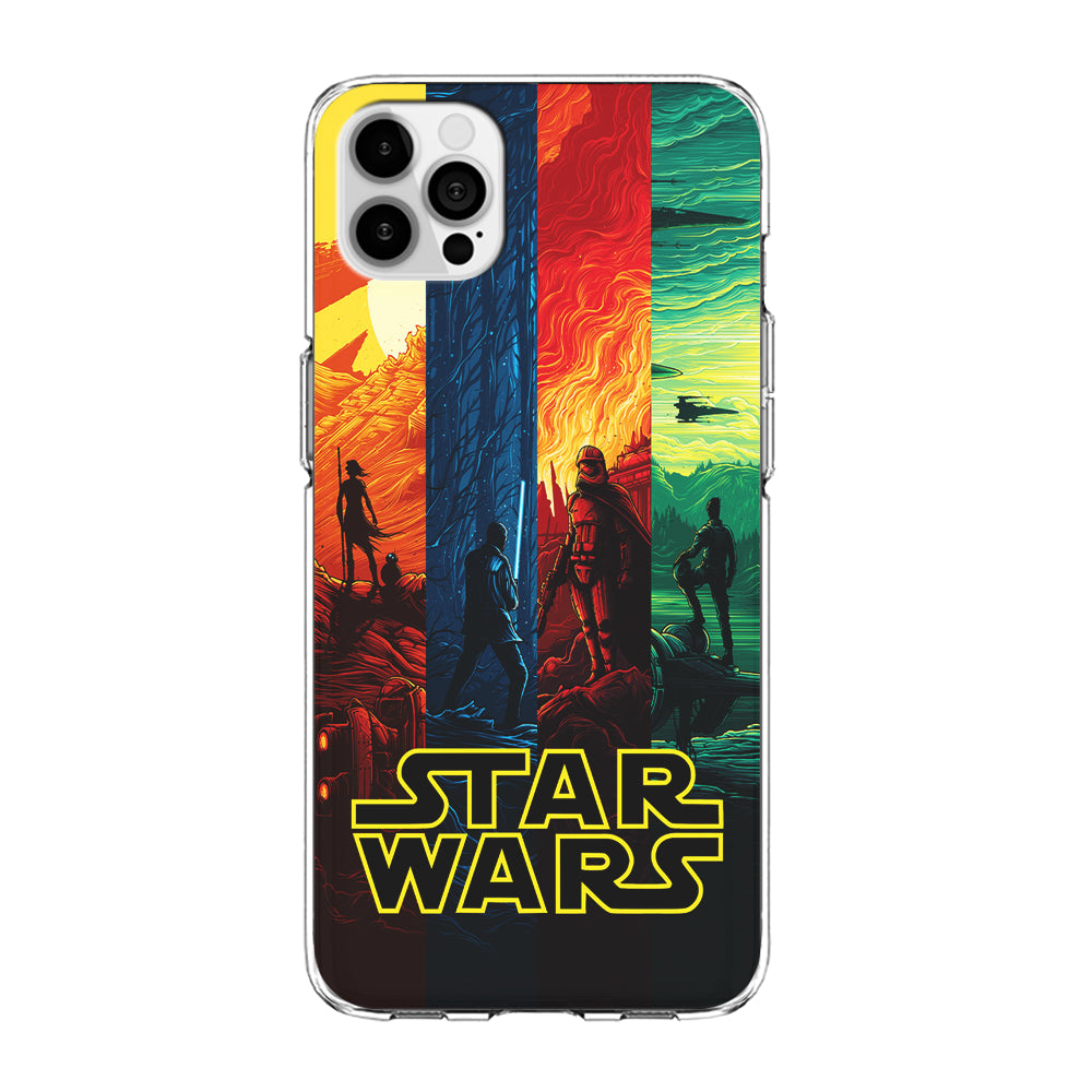 Star Wars Poster Colorful iPhone 15 Pro Max Case-Phone Case-Clear Soft Case-Altracase