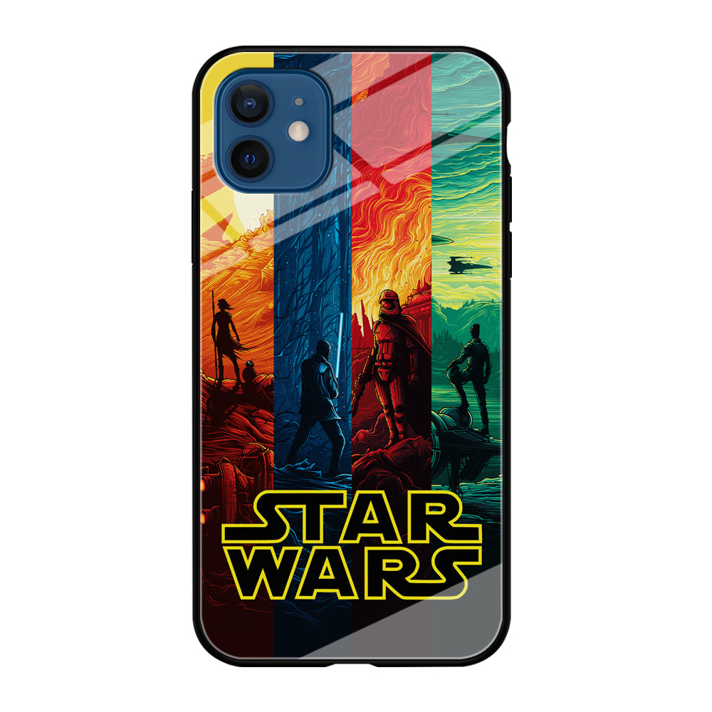 Star Wars Poster Colorful iPhone 12 Case-Phone Case-Tempered Glass Case-Altracase