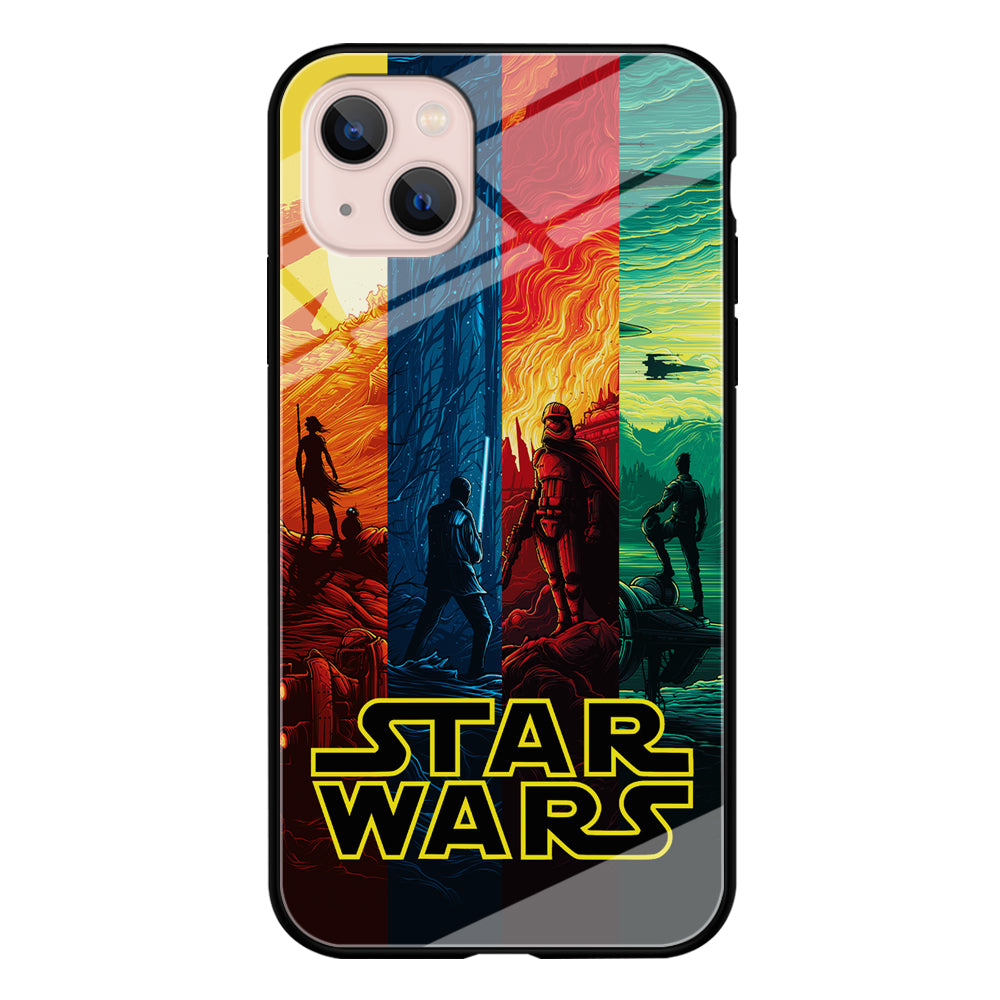 Star Wars Poster Colorful iPhone 13 Mini Case-Phone Case-Tempered Glass Case-Altracase