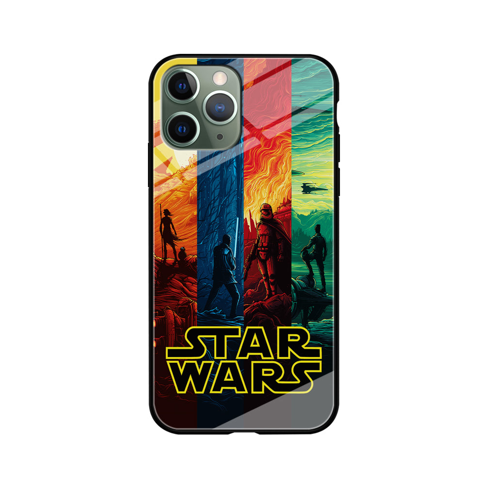 Star Wars Poster Colorful iPhone 11 Pro Max Case-Phone Case-Tempered Glass Case-Altracase