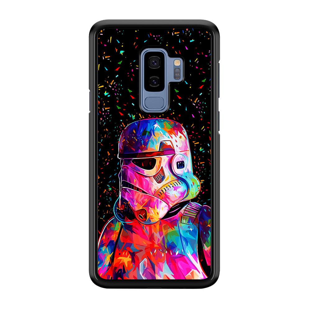 Star Wars Stormtrooper Colorful Samsung Galaxy S9 Plus Case-Phone Case-Rubber Black (2D Case)-Altracase