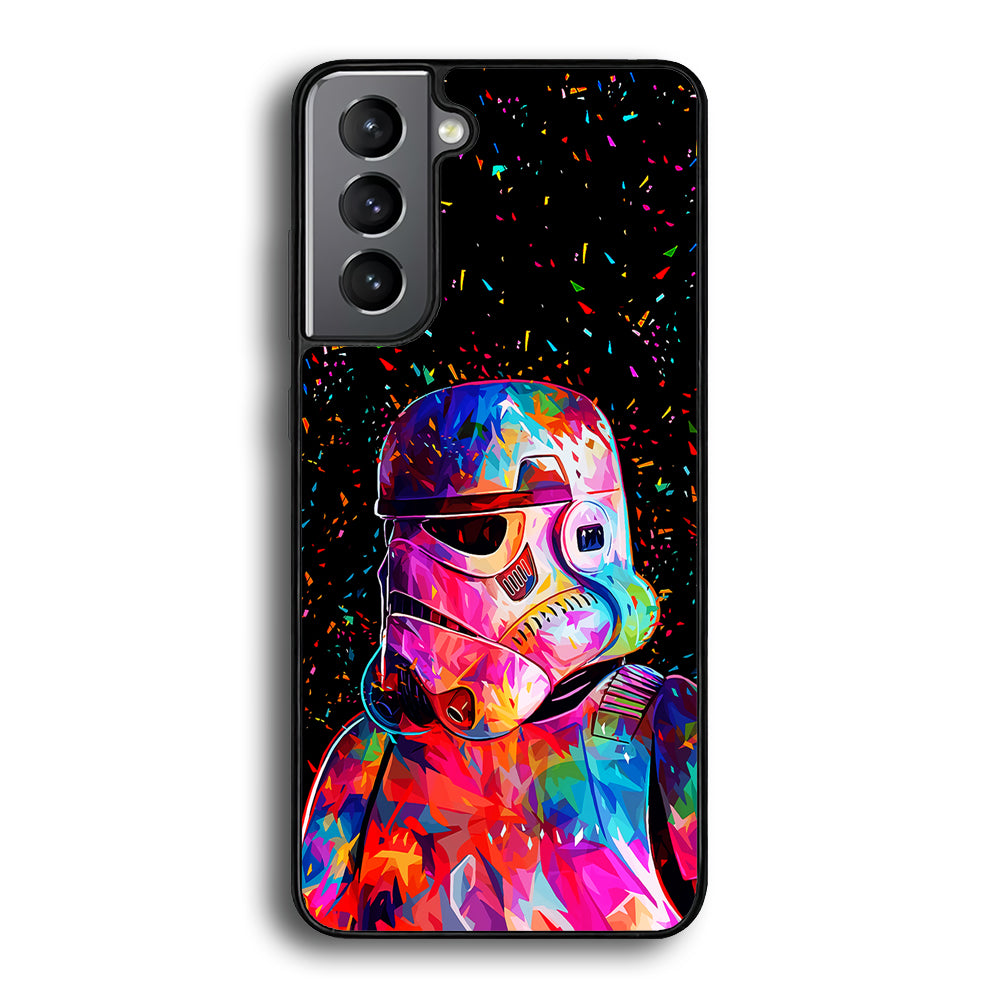 Star Wars Stormtrooper Colorful Samsung Galaxy S21 Plus Case-Phone Case-Rubber Black (2D Case)-Altracase