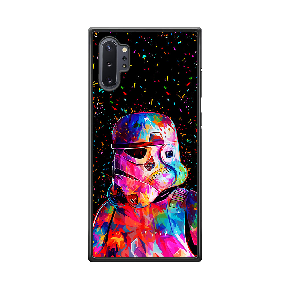 Star Wars Stormtrooper Colorful Samsung Galaxy Note 10 Plus Case-Phone Case-Rubber Black (2D Case)-Altracase