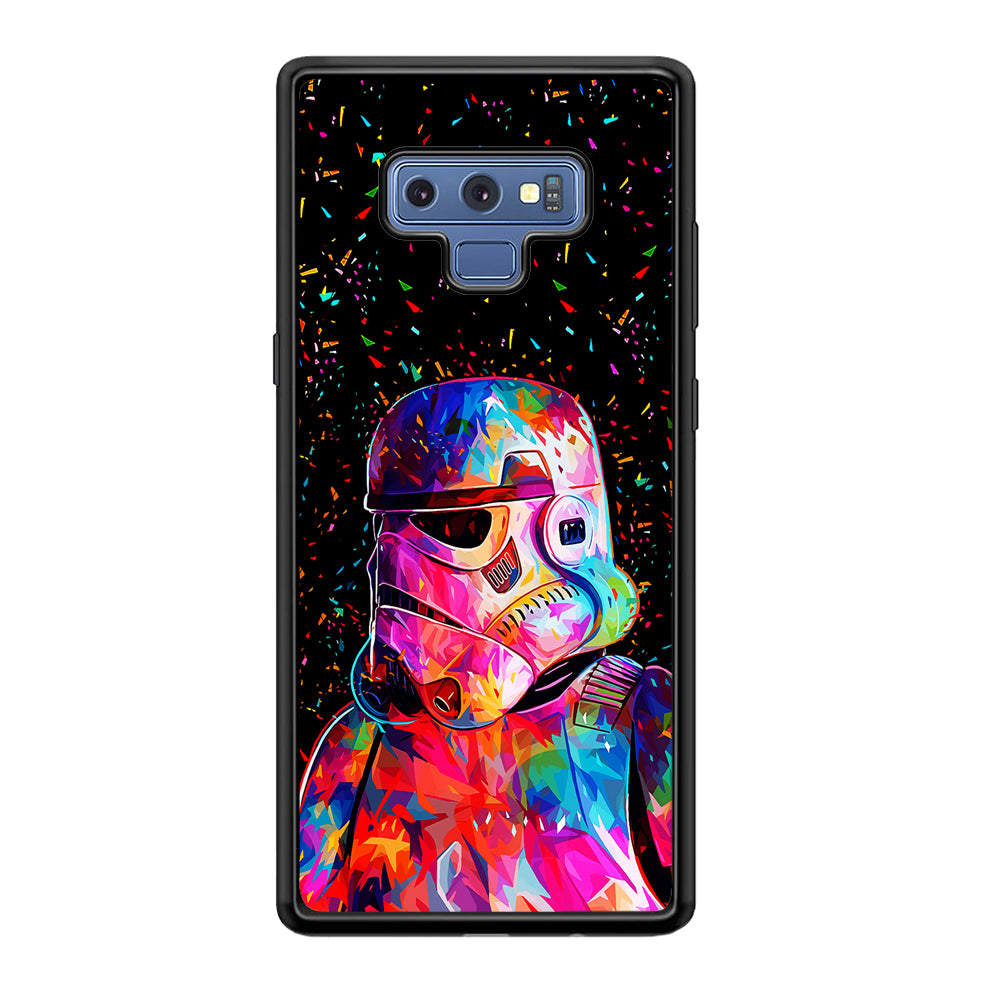 Star Wars Stormtrooper Colorful Samsung Galaxy Note 9 Case-Phone Case-Rubber Black (2D Case)-Altracase