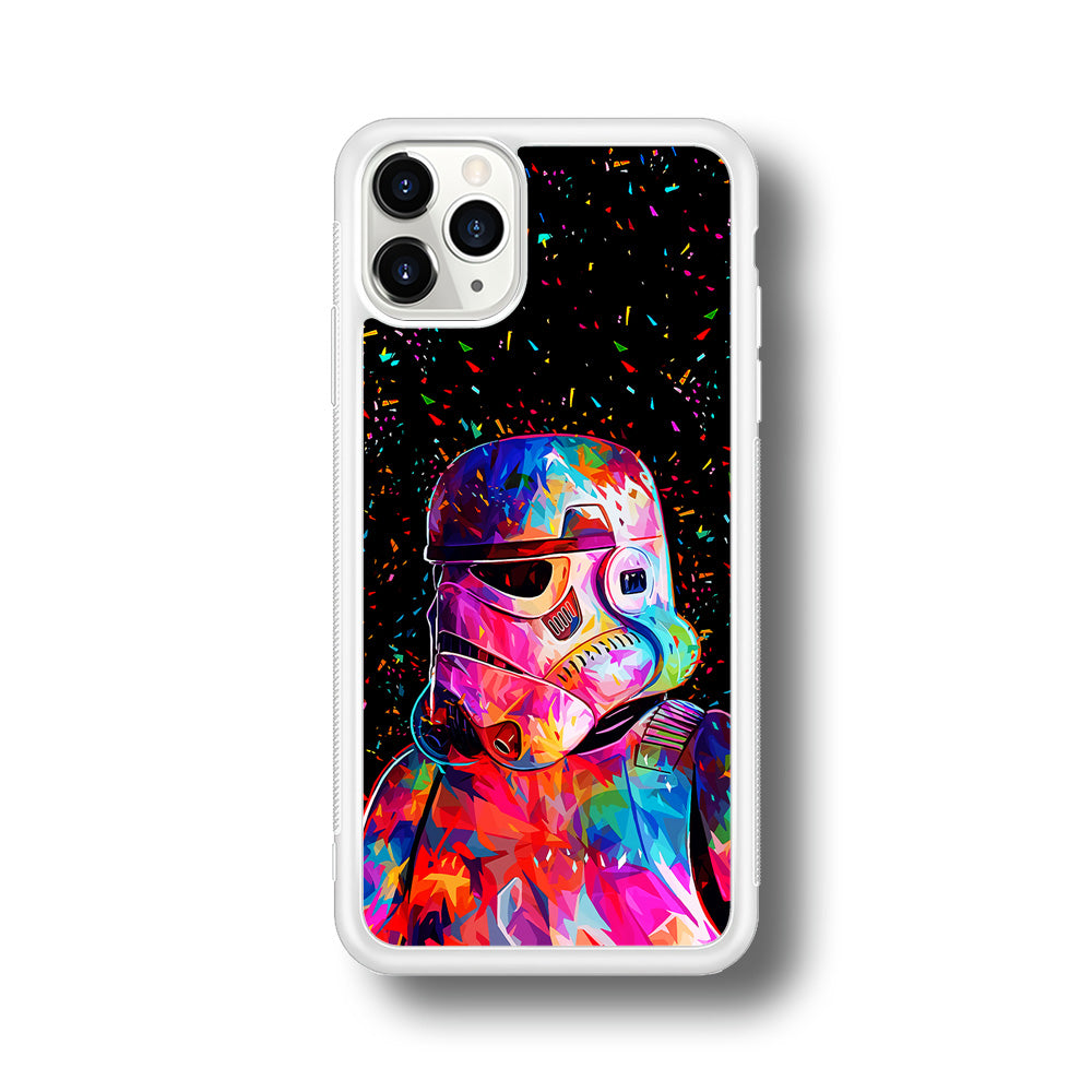 Star Wars Stormtrooper Colorful iPhone 11 Pro Max Case-Phone Case-Rubber White (2D Case)-Altracase