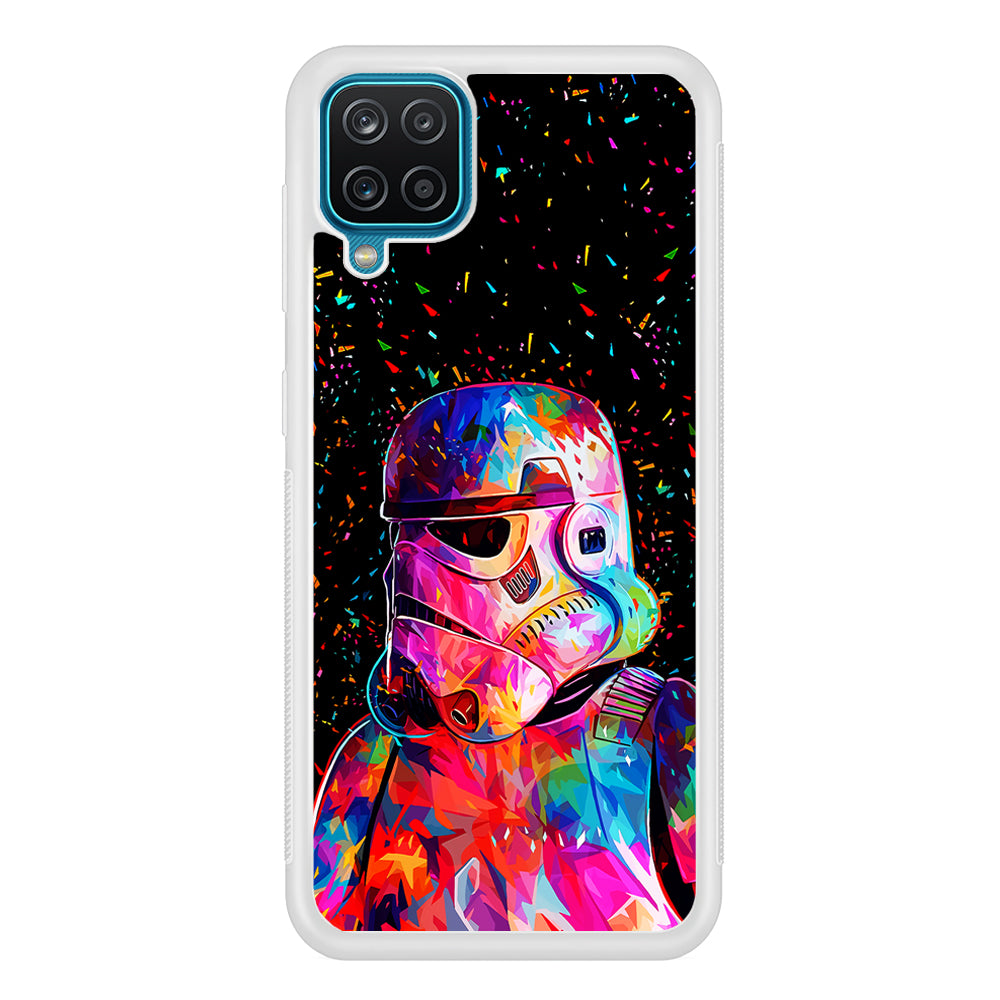 Star Wars Stormtrooper Colorful Samsung Galaxy A12 Case-Phone Case-Rubber White (2D Case)-Altracase