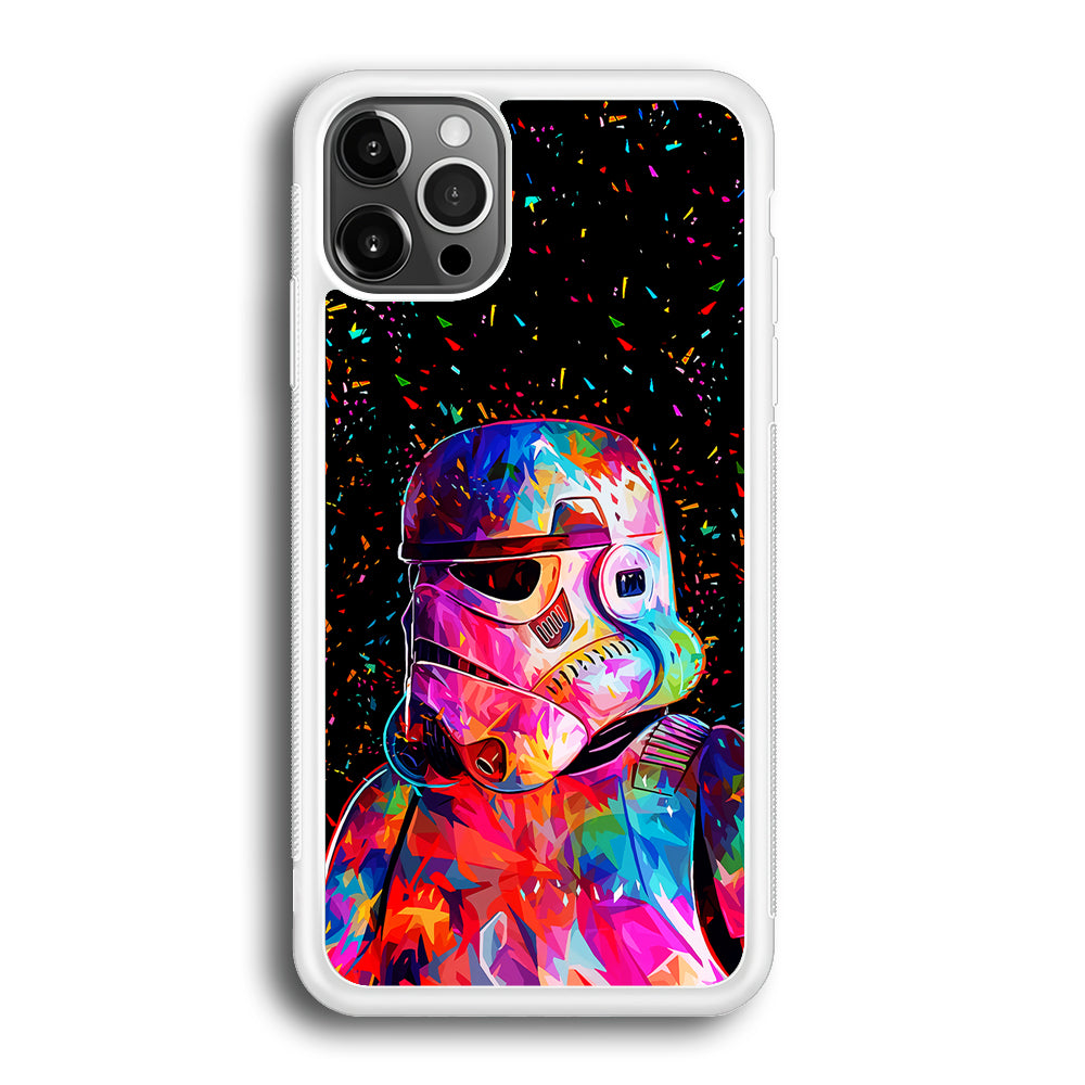 Star Wars Stormtrooper Colorful iPhone 12 Pro Max Case-Phone Case-Rubber White (2D Case)-Altracase