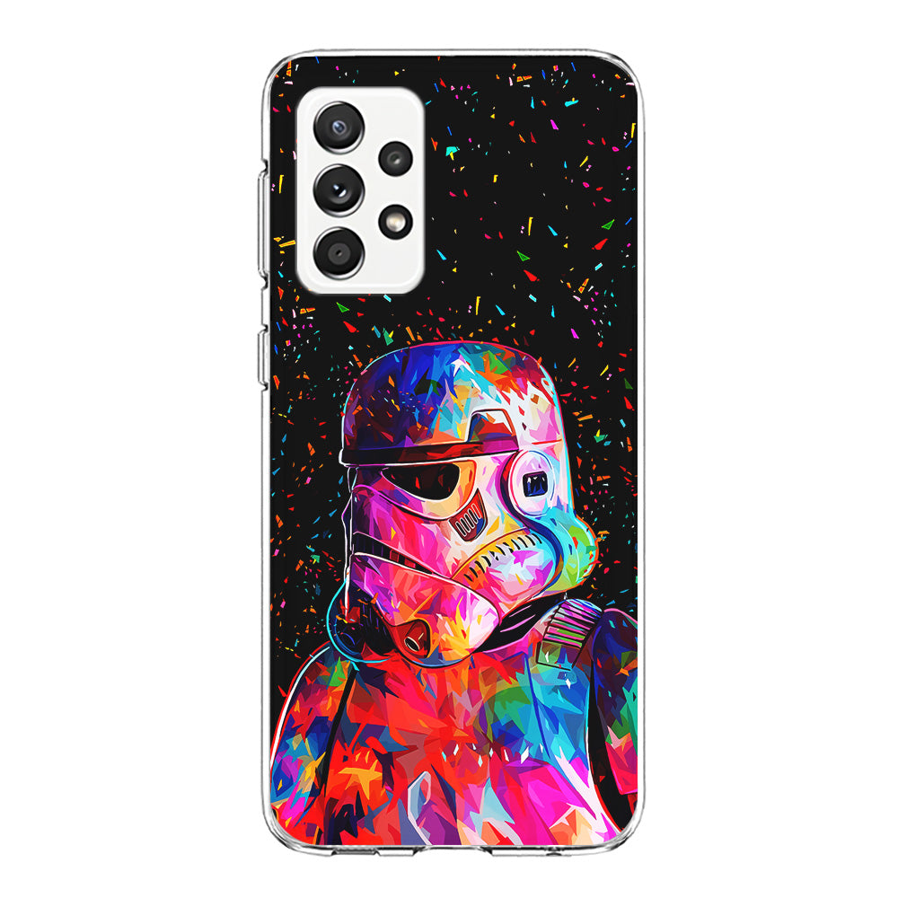 Star Wars Stormtrooper Colorful Samsung Galaxy A72 Case-Phone Case-Clear Soft Case-Altracase