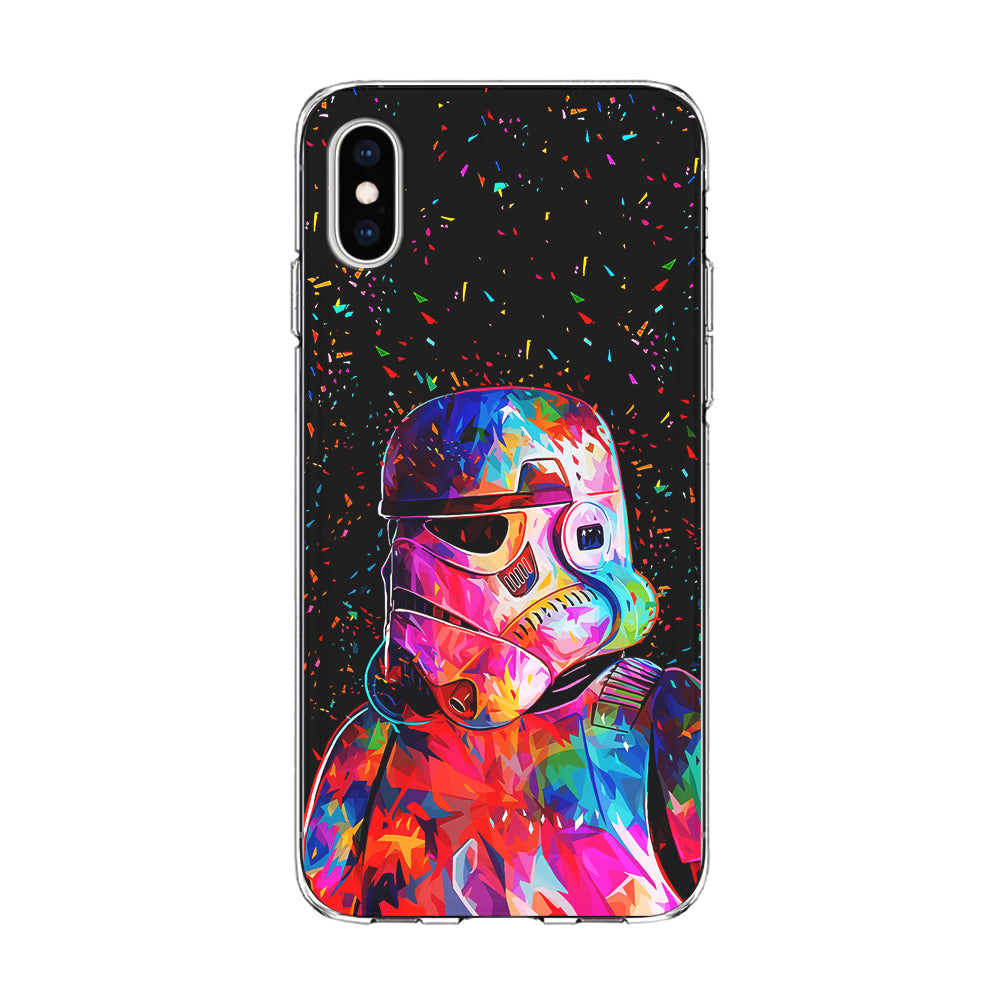 Star Wars Stormtrooper Colorful iPhone Xs Case-Phone Case-Clear Soft Case-Altracase