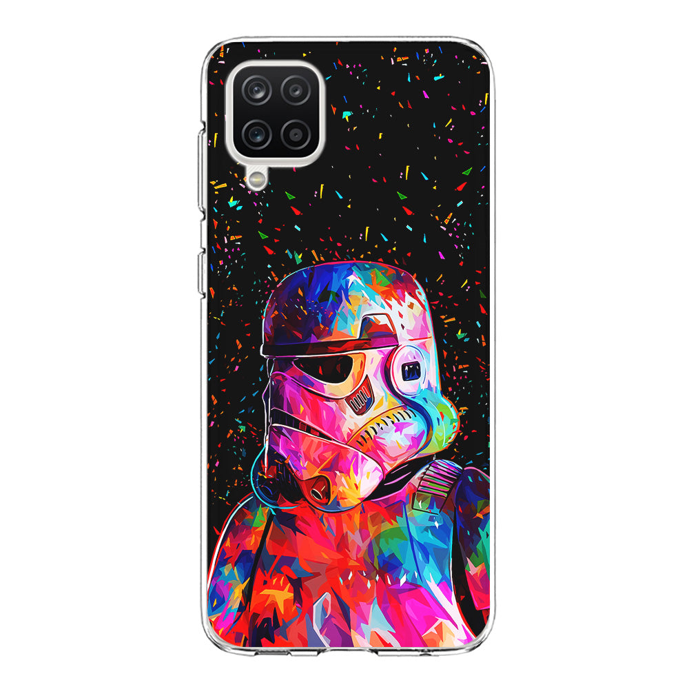 Star Wars Stormtrooper Colorful Samsung Galaxy A12 Case-Phone Case-Clear Soft Case-Altracase