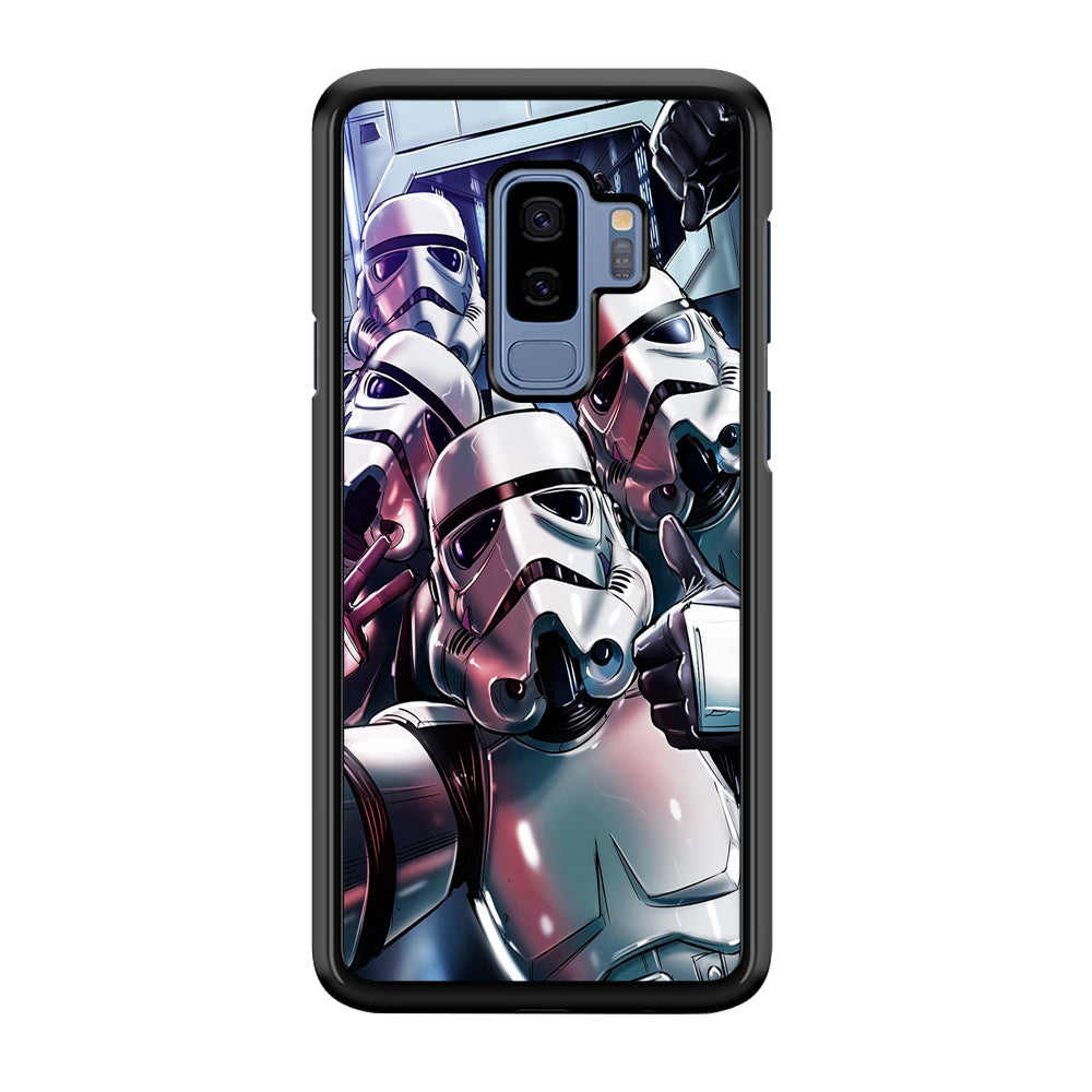 Star Wars Stormtrooper Selfie Samsung Galaxy S9 Plus Case-Phone Case-Rubber Black (2D Case)-Altracase