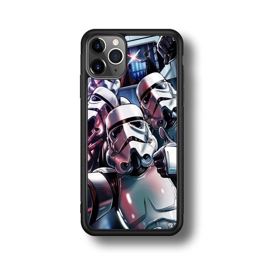 Star Wars Stormtrooper Selfie iPhone 11 Pro Max Case-Phone Case-Rubber Black (2D Case)-Altracase