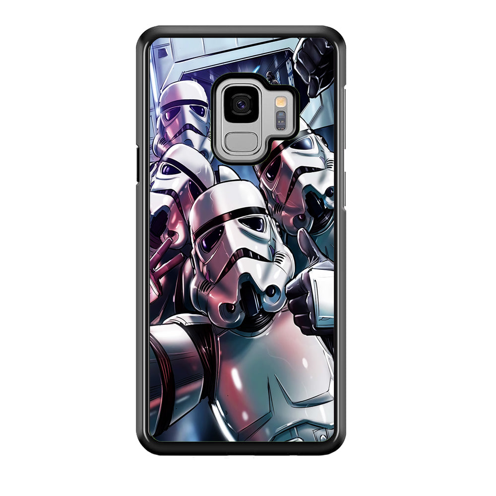 Star Wars Stormtrooper Selfie Samsung Galaxy S9 Case-Phone Case-Rubber Black (2D Case)-Altracase