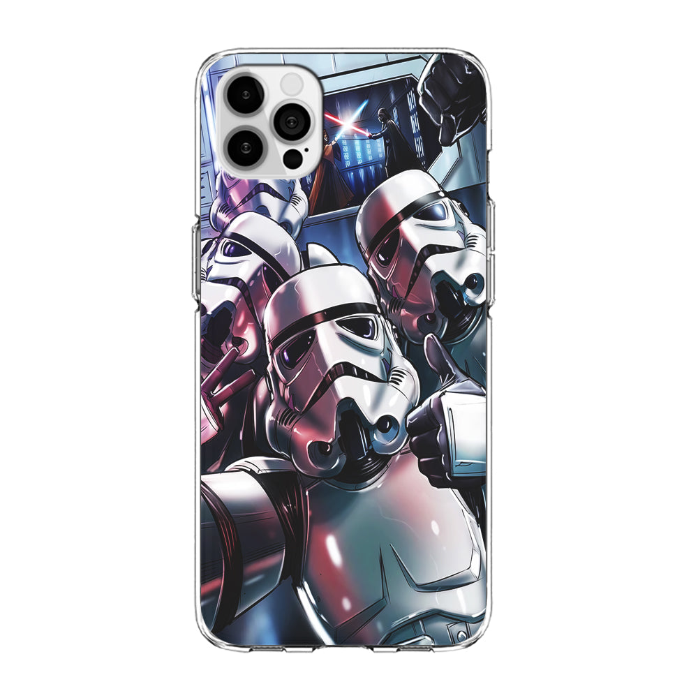 Star Wars Stormtrooper Selfie iPhone 15 Pro Max Case-Phone Case-Clear Soft Case-Altracase