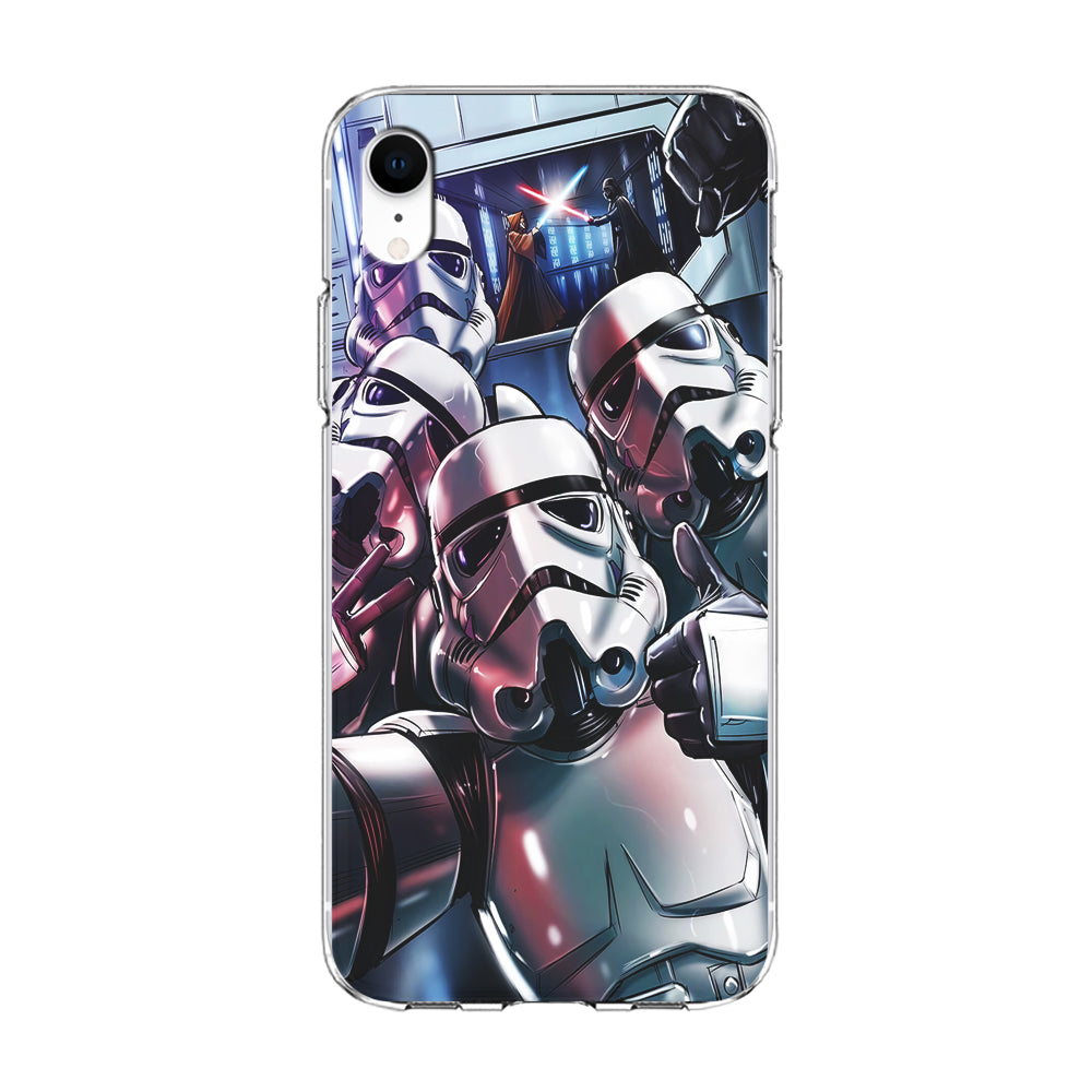 Star Wars Stormtrooper Selfie iPhone XR Case-Phone Case-Clear Soft Case-Altracase