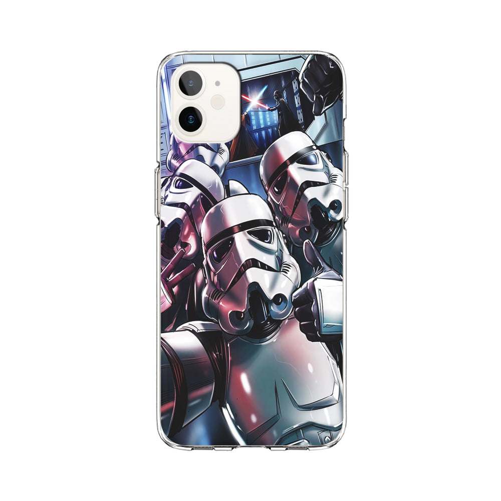 Star Wars Stormtrooper Selfie iPhone 12 Mini Case-Phone Case-Clear Soft Case-Altracase