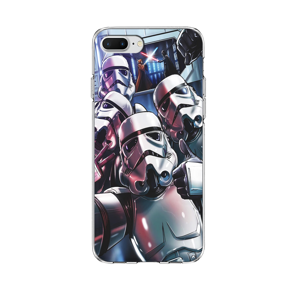 Star Wars Stormtrooper Selfie iPhone 8 Plus Case-Phone Case-Clear Soft Case-Altracase