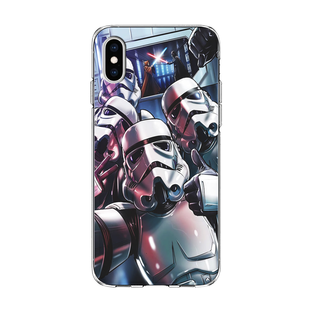 Star Wars Stormtrooper Selfie iPhone Xs Case-Phone Case-Clear Soft Case-Altracase