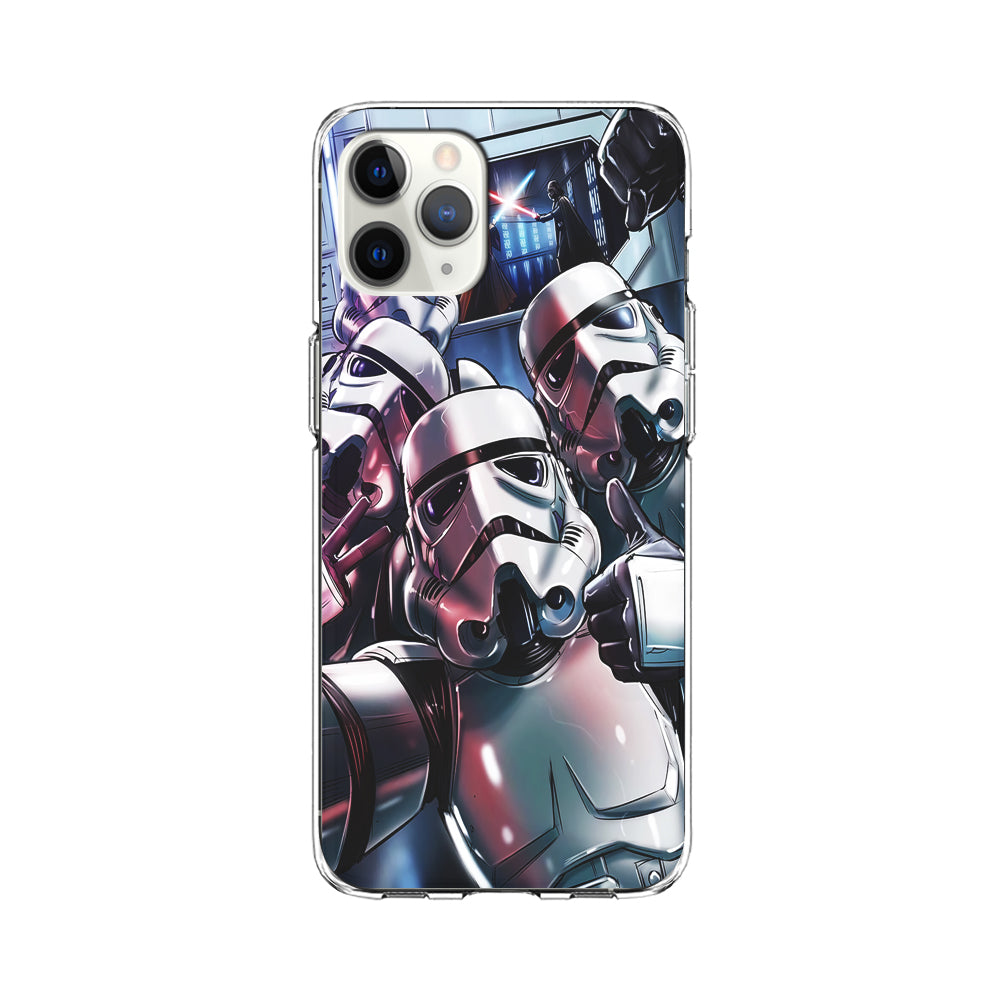 Star Wars Stormtrooper Selfie iPhone 11 Pro Case-Phone Case-Clear Soft Case-Altracase