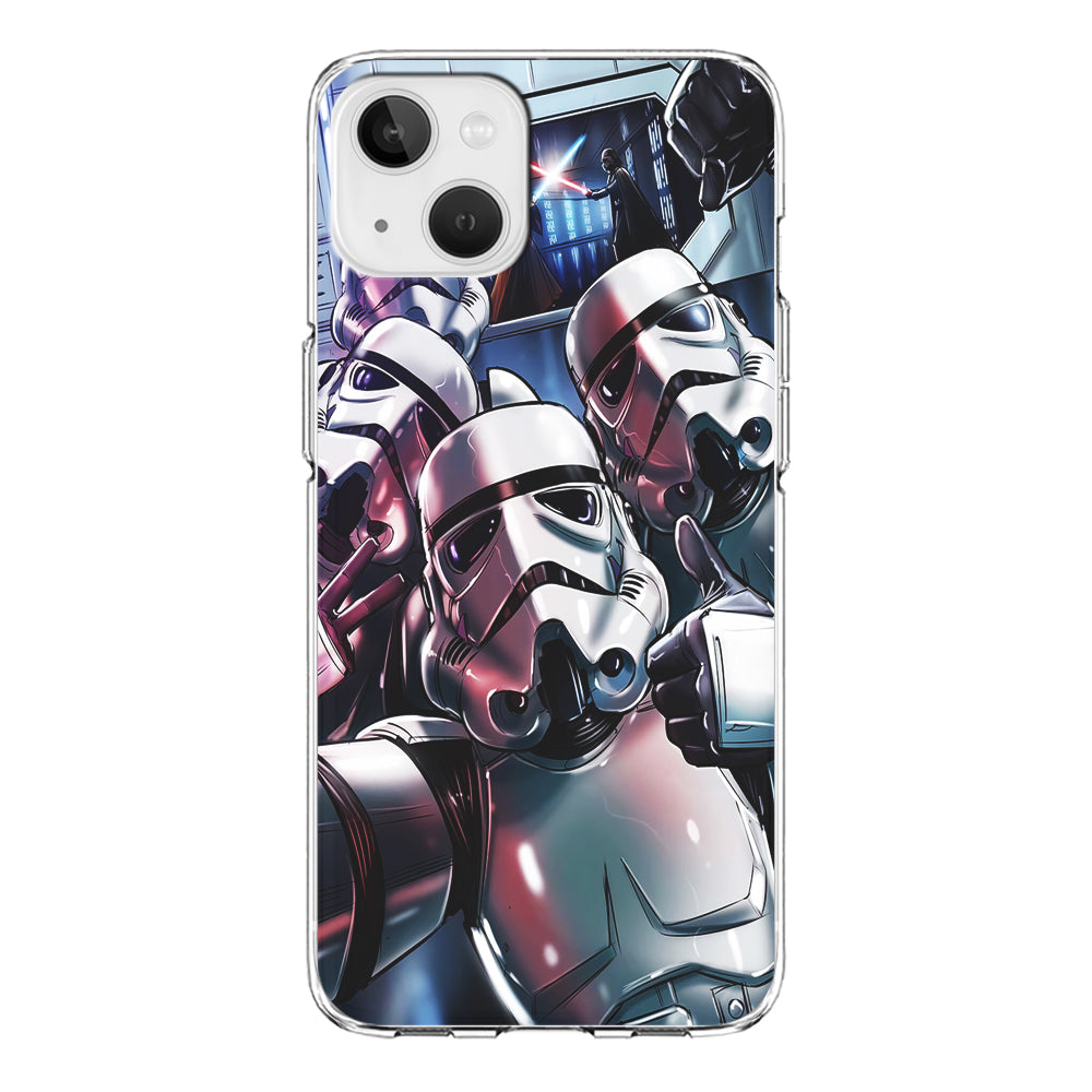 Star Wars Stormtrooper Selfie iPhone 13 Mini Case-Phone Case-Clear Soft Case-Altracase