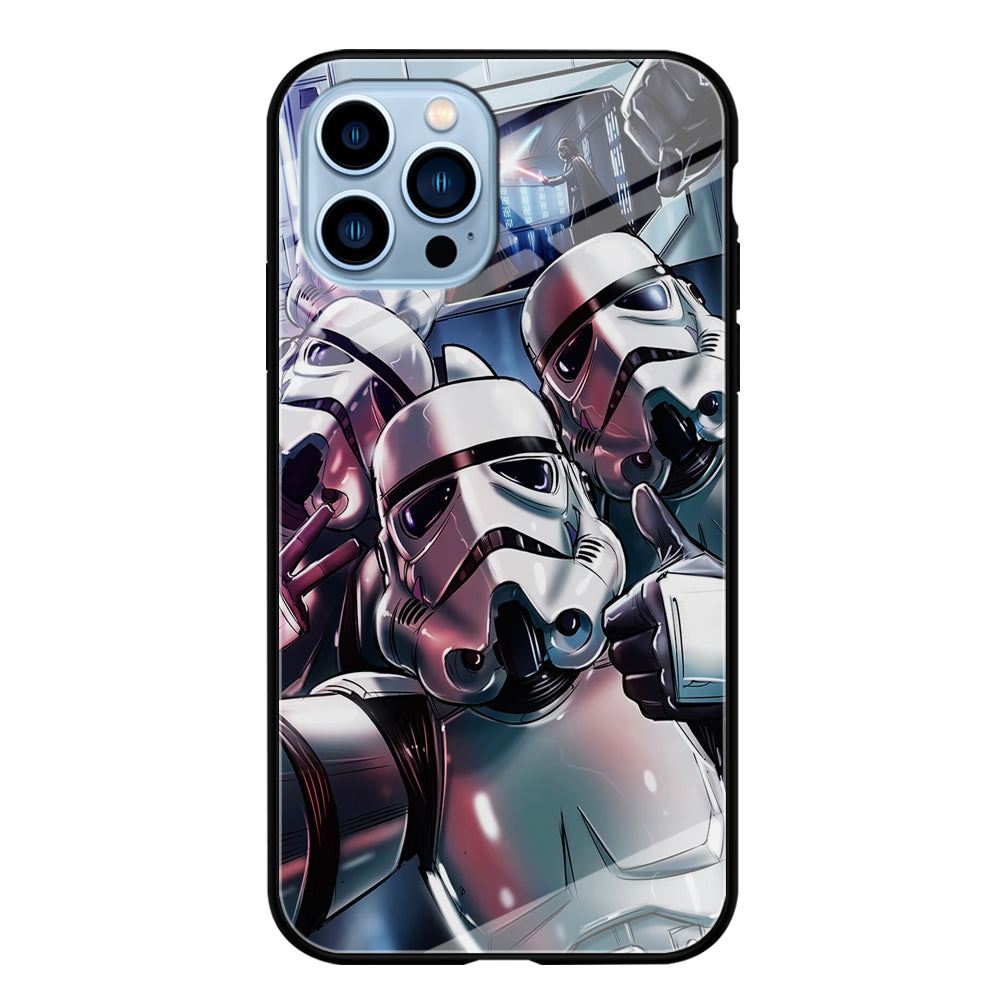 Star Wars Stormtrooper Selfie iPhone 15 Pro Max Case-Phone Case-Tempered Glass Case-Altracase