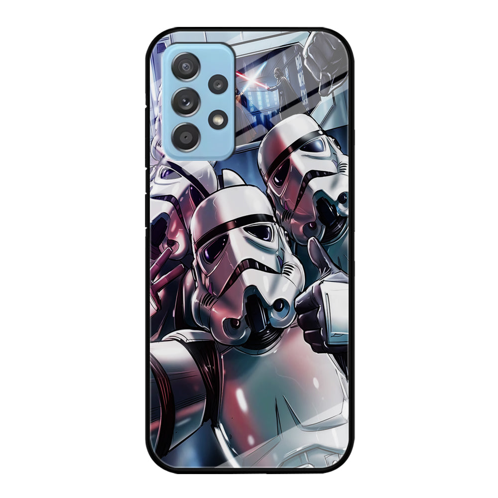 Star Wars Stormtrooper Selfie Samsung Galaxy A52 Case-Phone Case-Tempered Glass Case-Altracase