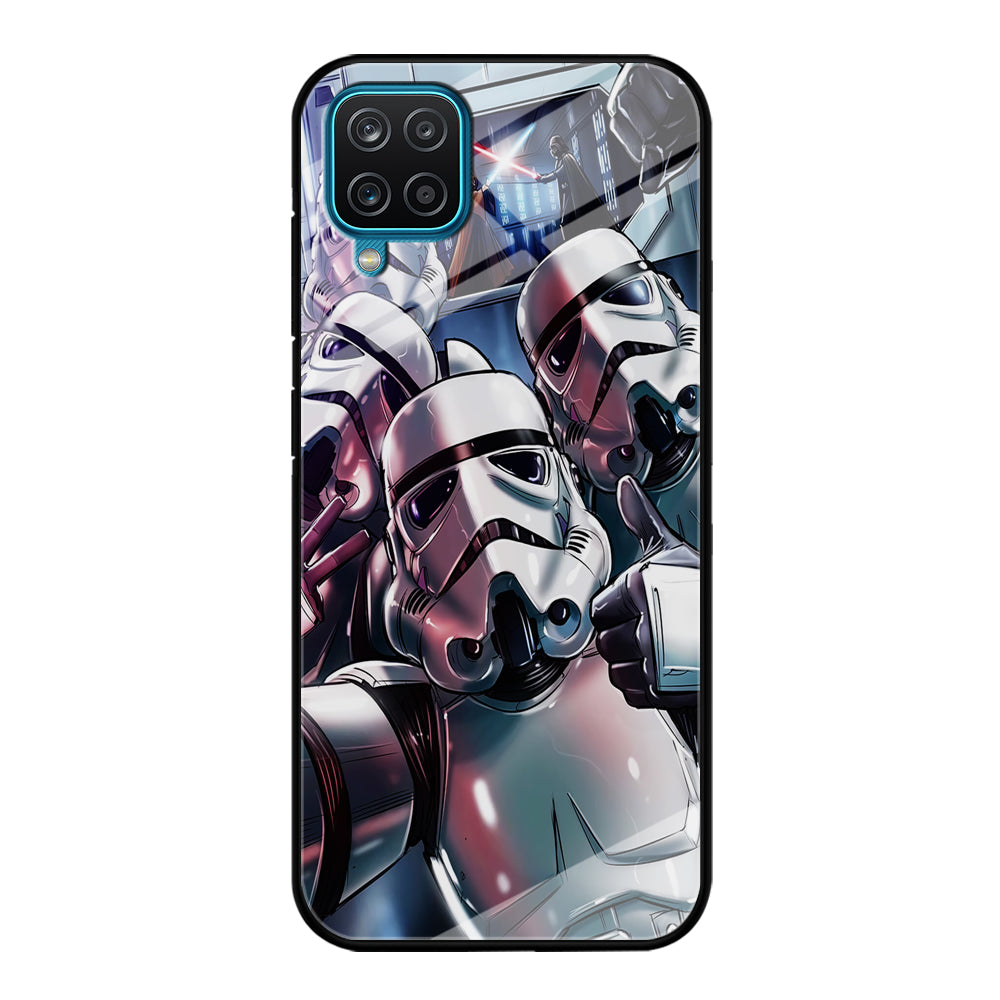 Star Wars Stormtrooper Selfie Samsung Galaxy A12 Case-Phone Case-Tempered Glass Case-Altracase