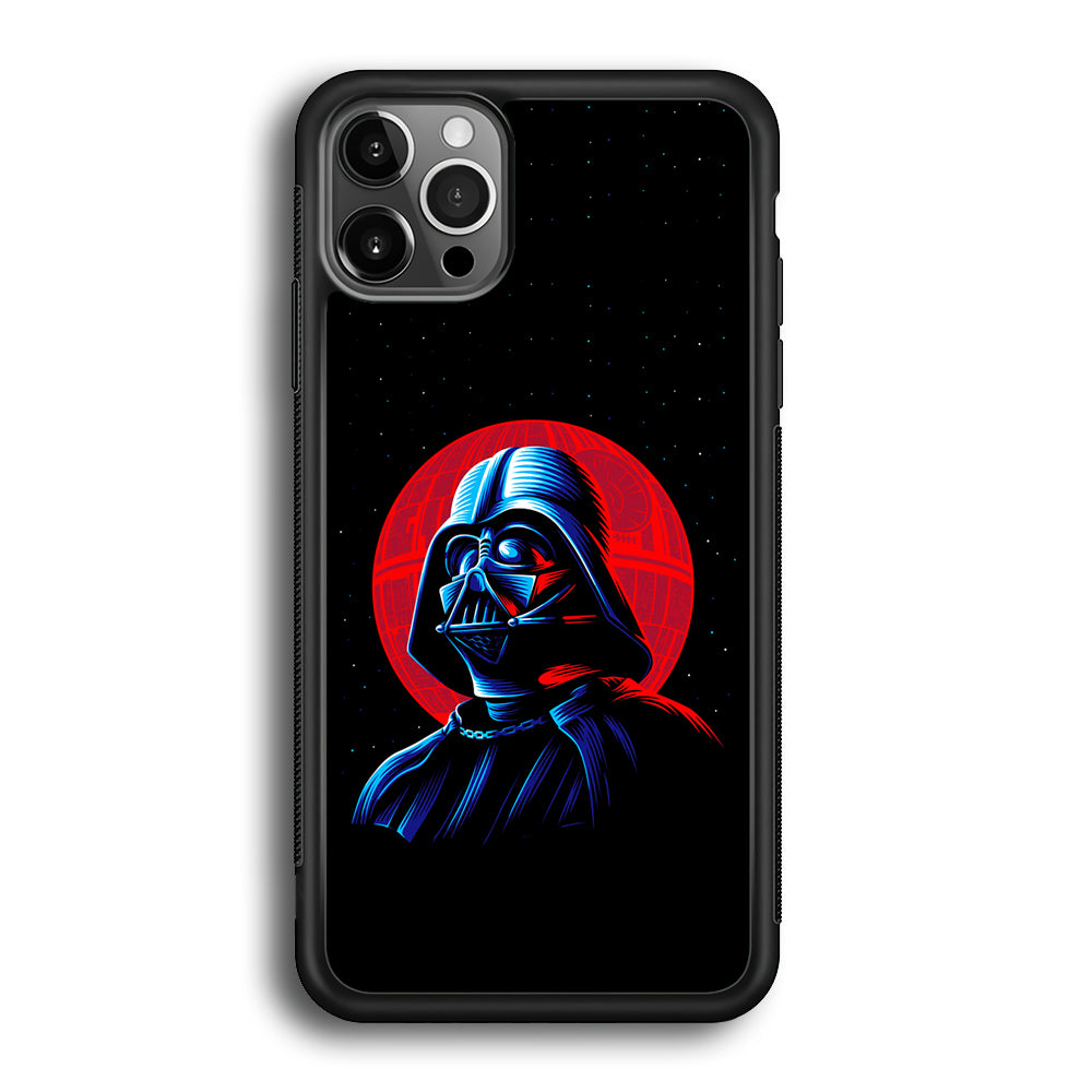 Star Wars Vader Dark Side iPhone 12 Pro Max Case-Phone Case-Rubber Black (2D Case)-Altracase