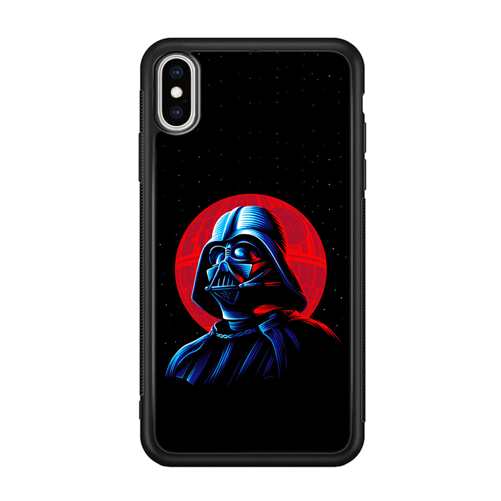Star Wars Vader Dark Side iPhone Xs Case-Phone Case-Rubber Black (2D Case)-Altracase