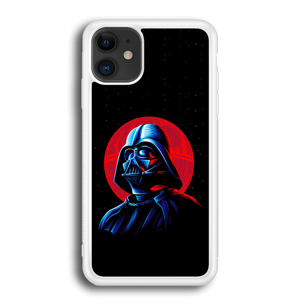 Star Wars Vader Dark Side iPhone 12 Case-Phone Case-Rubber White (2D Case)-Altracase