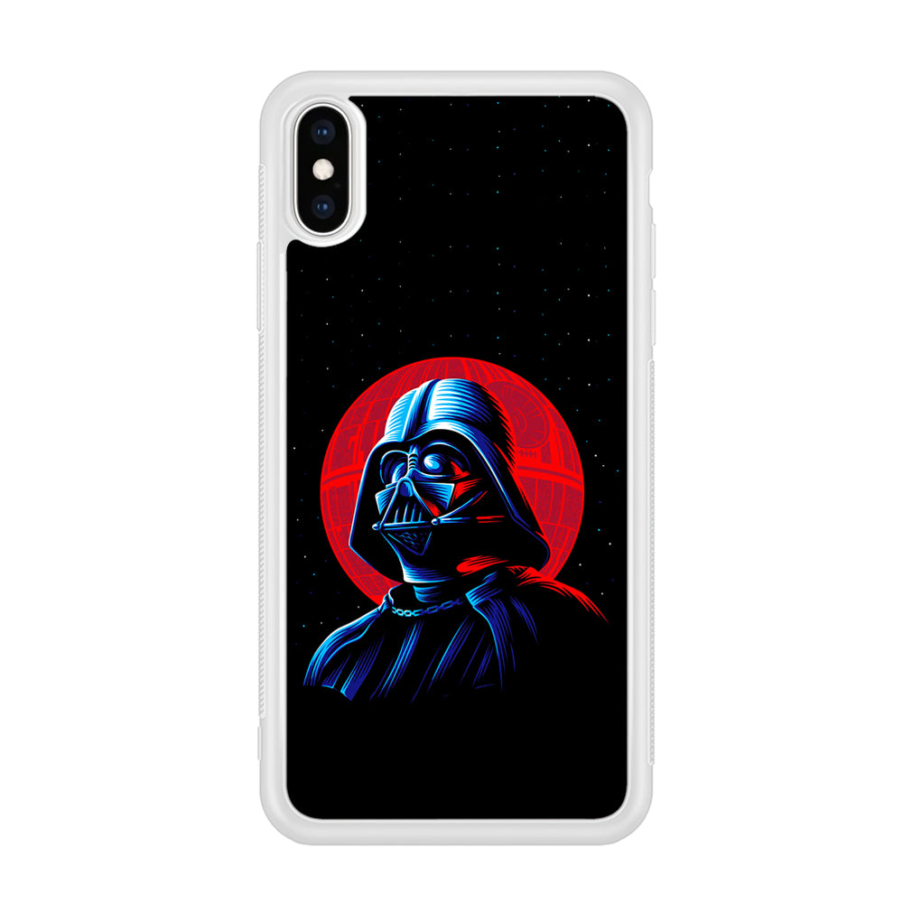 Star Wars Vader Dark Side iPhone Xs Case-Phone Case-Rubber White (2D Case)-Altracase