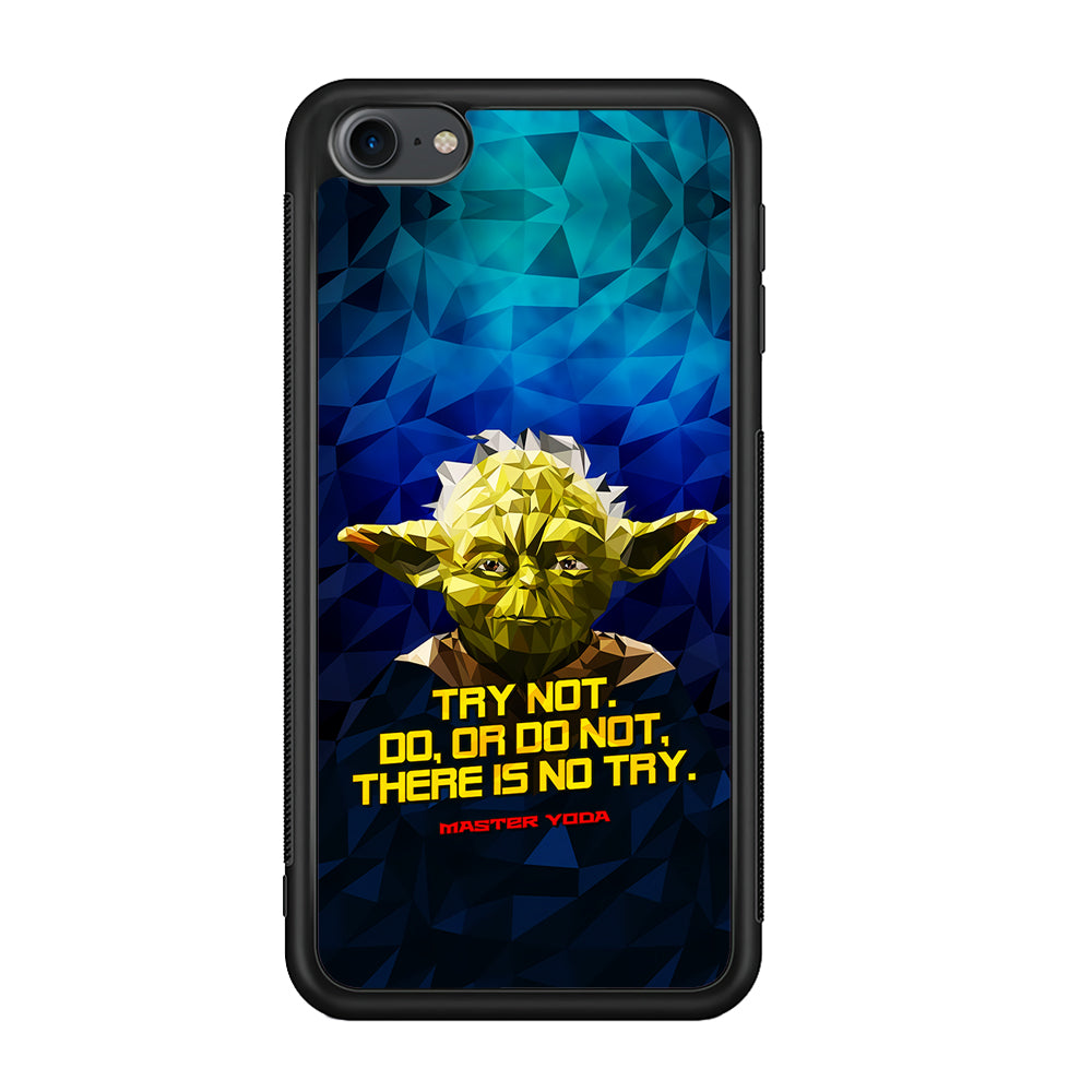 Star Wars Yoda Quote iPod Touch 6 Case-Phone Case-Rubber White (2D Case)-Altracase