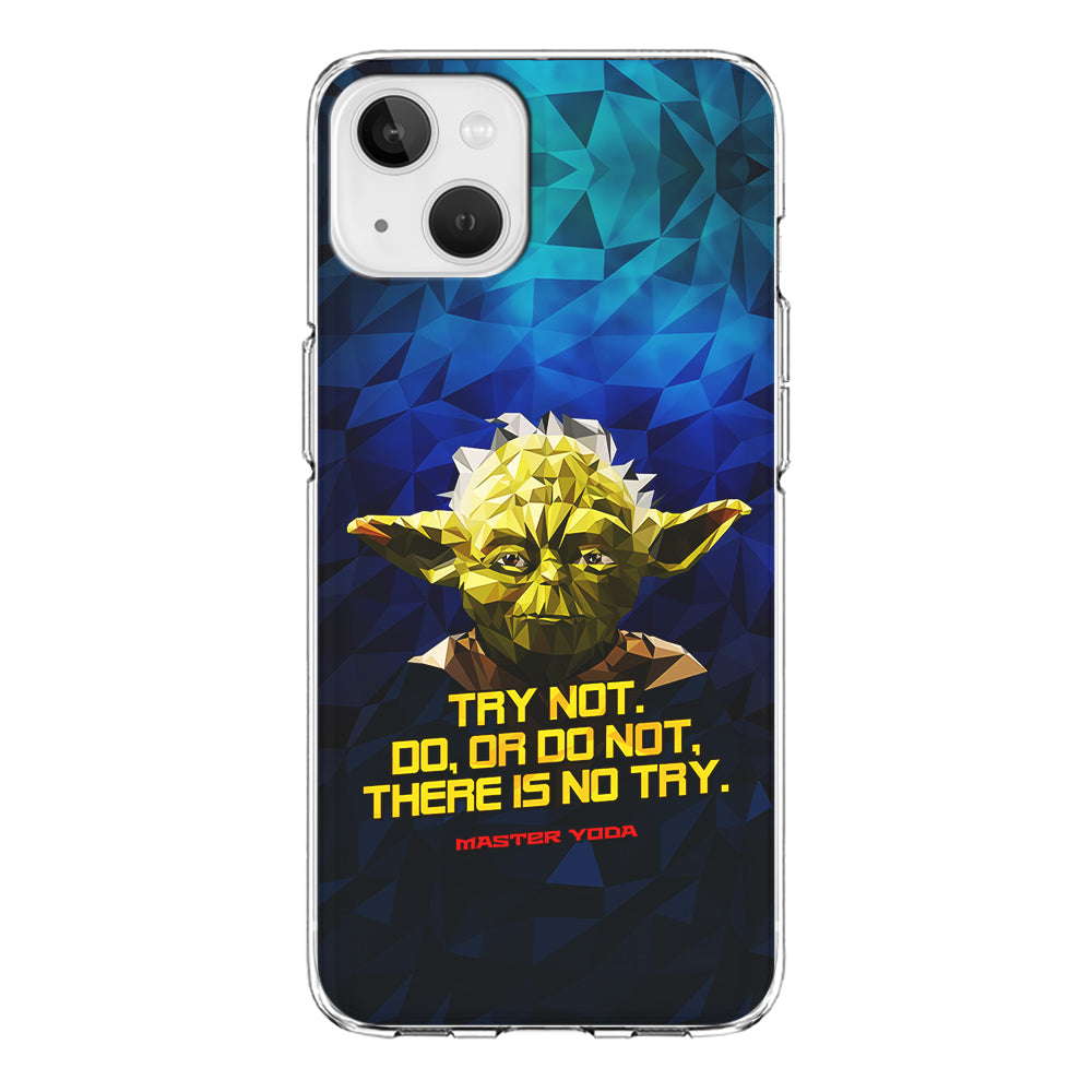 Star Wars Yoda Quote iPhone 13 Mini Case-Phone Case-Clear Soft Case-Altracase
