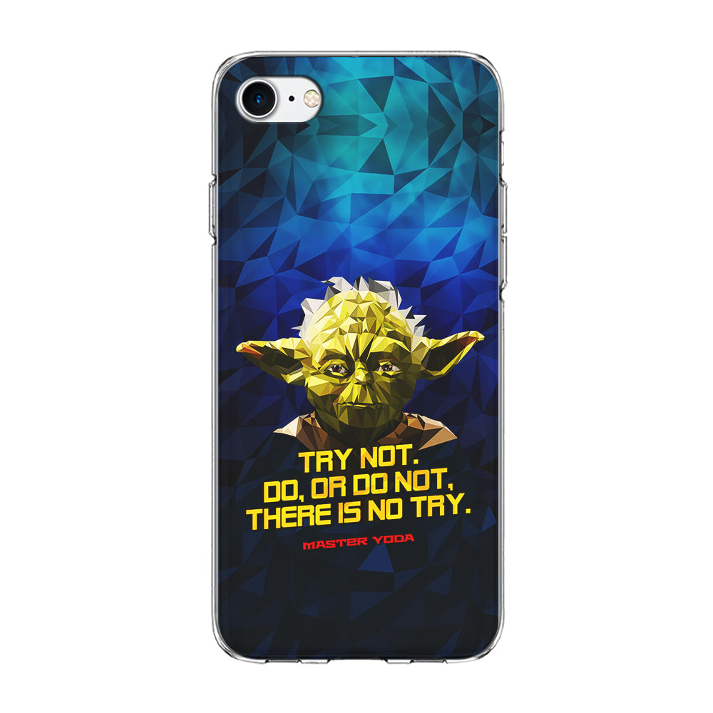 Star Wars Yoda Quote iPhone 8 Case-Phone Case-Clear Soft Case-Altracase