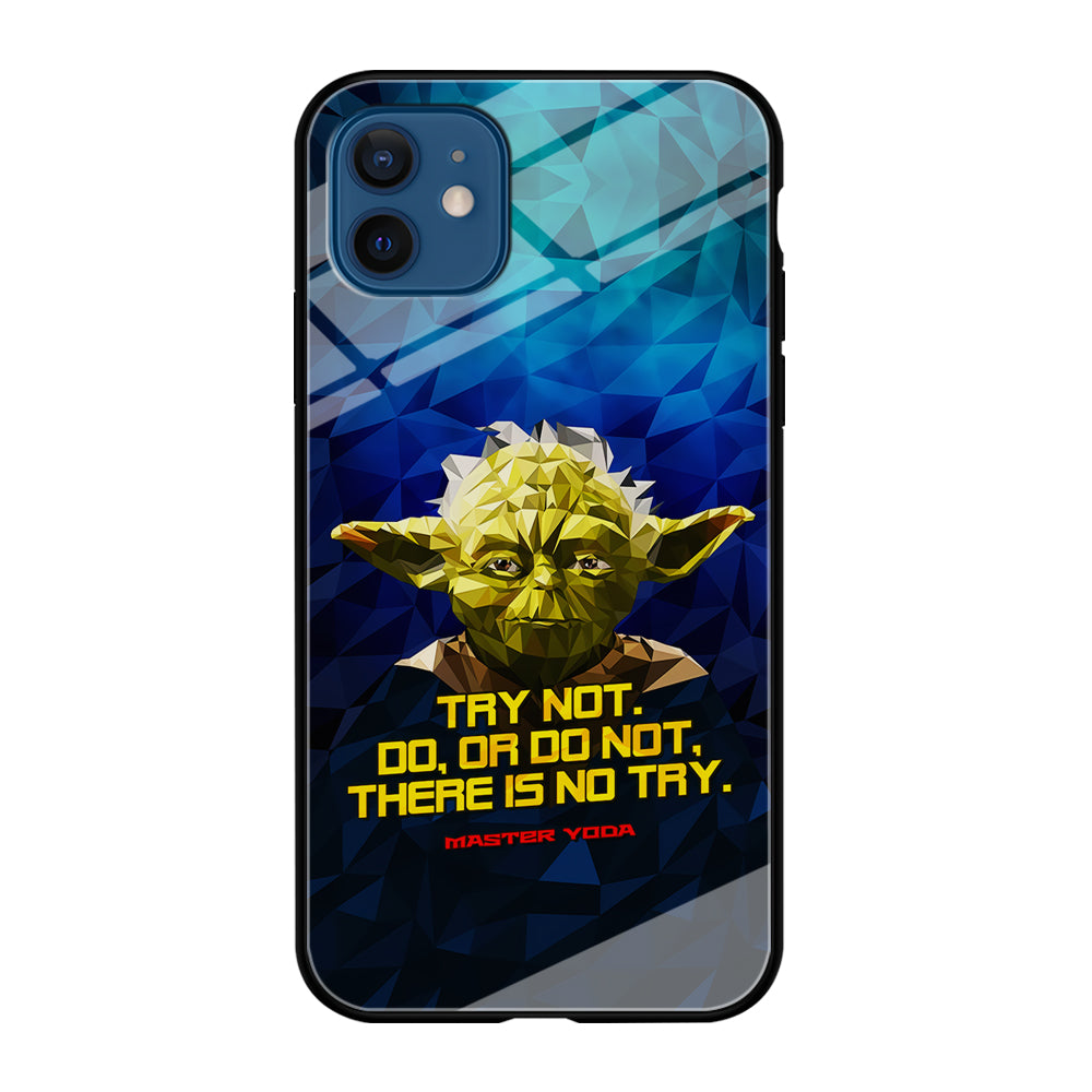 Star Wars Yoda Quote iPhone 12 Mini Case-Phone Case-Tempered Glass Case-Altracase